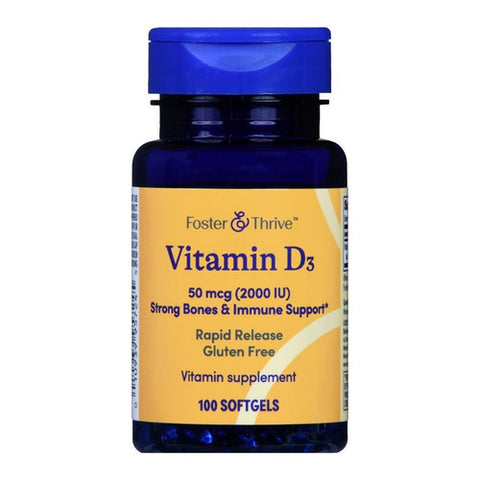 Vitamin D3 Rapid Release 100 Softgels by Foster And Thrive