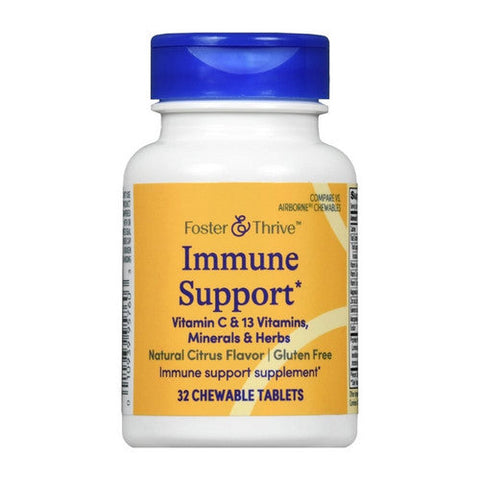 Foster And Thrive, Immune Support Chewable Tablets Natural Citrus, 32 Tabs Foster And Thrive