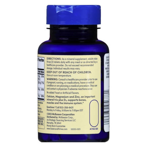Foster And Thrive, Calcium Magnesium Zinc + Vitamin D3, 100 Tabs Foster And Thrive