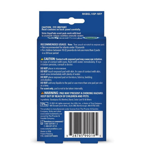 Vicks, Vapopads Scent Pads Comfort, 12 Count Vicks