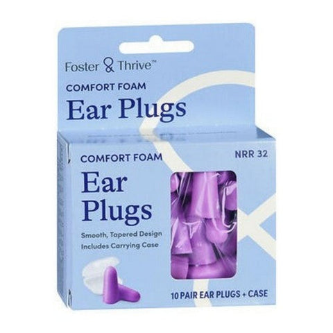 Foster And Thrive, Comfort Foam Ear Plugs, 10 Count Foster And Thrive