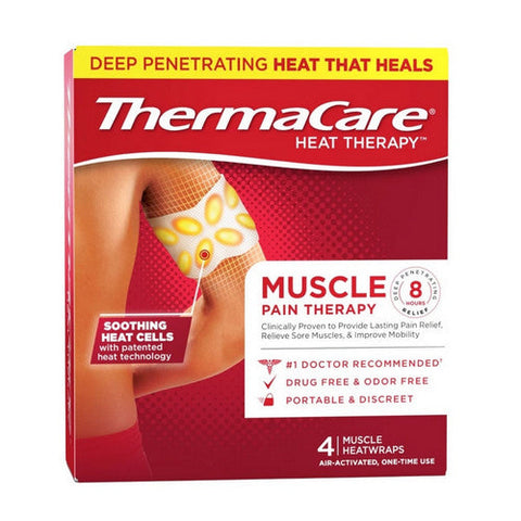 Thermacare, Muscle Pain Therapy Heatwraps, 4 Count Thermacare