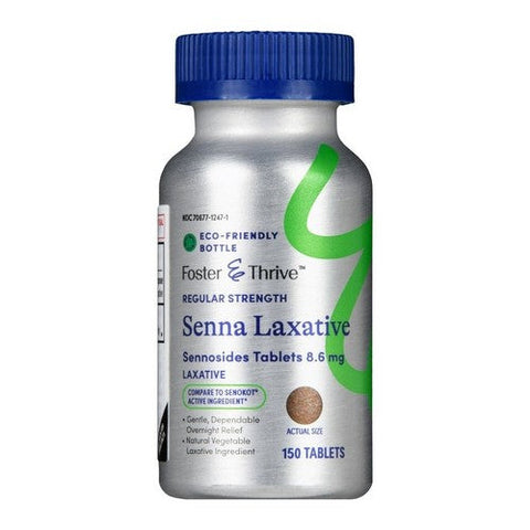 Foster And Thrive, Regular Strength Senna Laxative, 8.6 Mg, 150 Tabs Foster And Thrive
