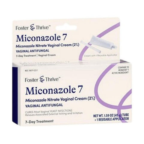 Foster And Thrive, Miconazole 7 Nitrate Vaginal Cream 2%, 1.59 Oz