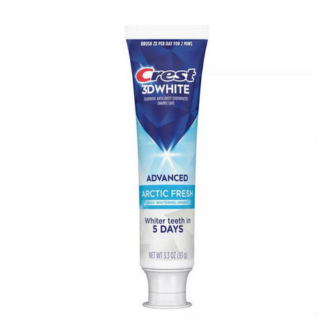 Crest, 3D White Advanced Teeth Whitening Arctic Fresh Toothpaste, 3.3 Oz