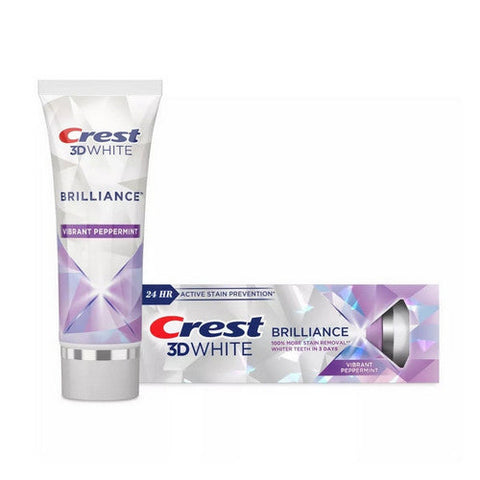 Crest, 3D White Brilliance Vibrant Toothpaste Peppermint, 4.6 Oz