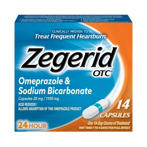 Zegerid Otc, Zegerid Otc Acid Reducer Capsules, 14 Count