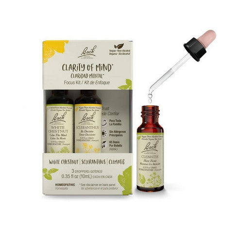 Bach, Original Flower Remedies Clarity Of Mind Focus Kit, 3 Count Bach