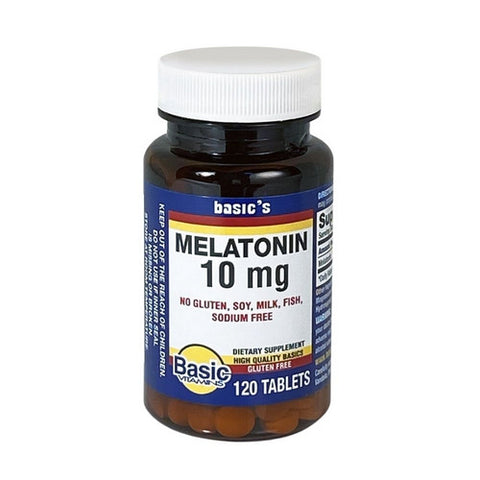 Melatonin Tablets 120 Count by Basic Vitamins