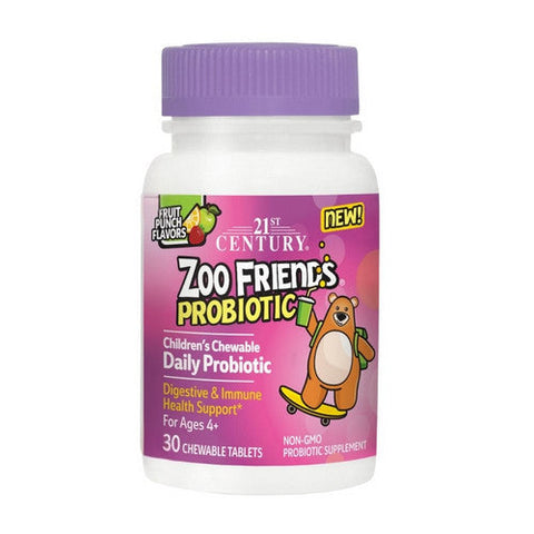 21st Century, Daily Probiotic Children's Chews, 30 Tabs 21st Century
