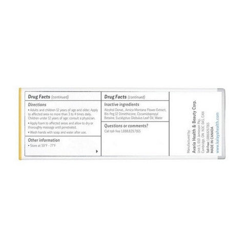 Kalaya, Pain Relief Foam Extra Strength with Arnica, 2 Oz Kalaya