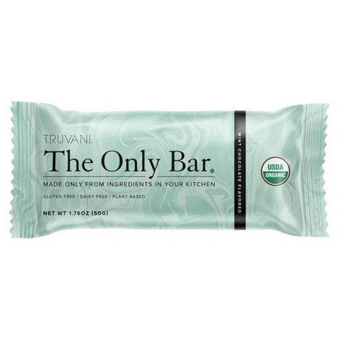 Truvani, Organic Bar Mint Chocolate, 1.76 Oz (Case Of 12) Truvani