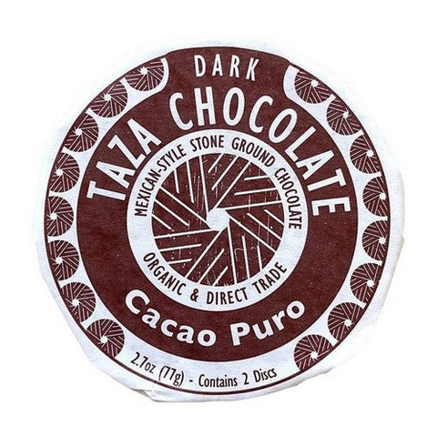 Taza Chocolate, Organic Mexicano Disc Dark Cacao Puro, 2.7 Oz (Case Of 12) Taza Chocolate