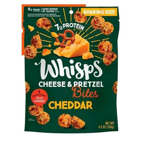 Whisps, Whisps Cheese And Pretzel Cheddar Bites, 4.5 Oz (Case Of 6) Whisps