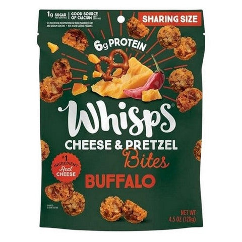 Whisps, Buffalo Cheese And Pretzel Bites, 4.5 Oz (Case Of 6) Whisps
