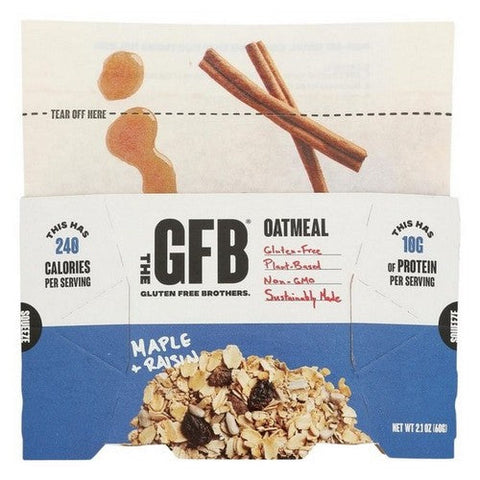 The Gfb, Maple And Raisin Power Breakfast Oatmeal, 2 Oz (Case Of 6) The Gfb