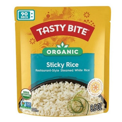 Tasty Bite, Organic Heat And Eat Sticky Rice, 8.8 Oz (Case Of 6) Tasty Bite