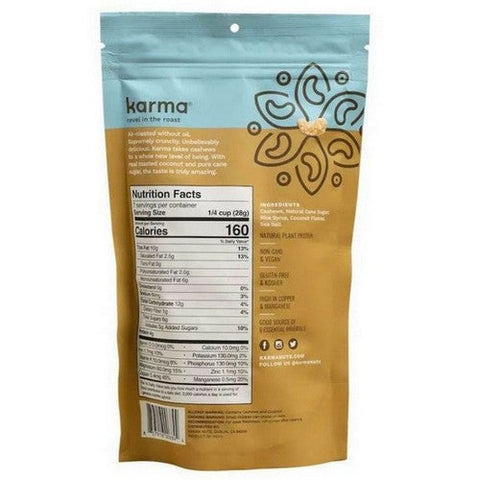 Karma Nuts, Toasted Coconut Roasted Cashew, 7 Oz (Case Of 6) Karma Nuts