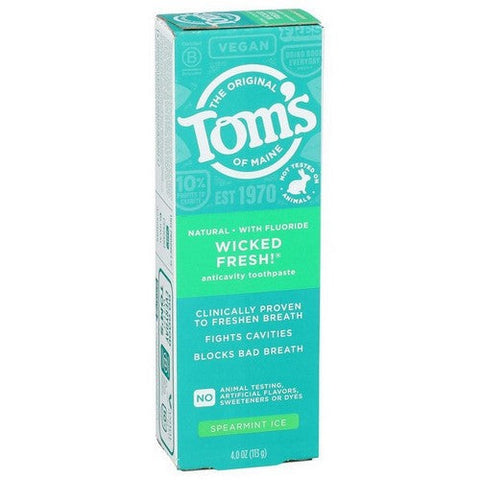 Tom's Of Maine, Wicked Fresh Natural Toothpaste, 4 Oz (Case Of 6) Tom's Of Maine