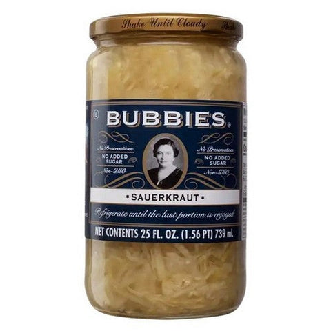 Bubbies, Bubbies Sauerkraut, 25 Oz (Case Of 6) Bubbies