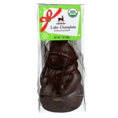 Lake Champlain, Organic Dark Chocolate Snowman, 1 Oz (Case Of 20) Lake Champlain