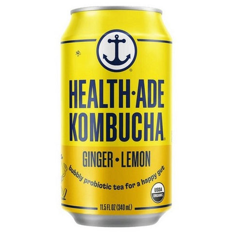 Health-Ade, Kombucha Ginger Lemon Tea, 11.5 Oz X 4 Count (Case Of 6) Health-Ade