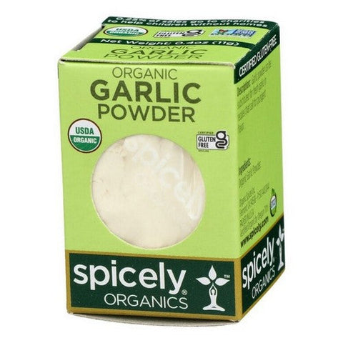 Spicely Organics, Organic Garlic Powder, 0.4 Oz (Case Of 6) Spicely Organics
