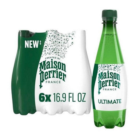 Maison Perrier, Sparkling Water Unflavored, 16.9 Oz X 6 Count (Case Of 4) Maison Perrier