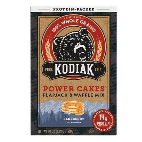Kodiak Cakes, Power Blueberry Flapjack And Waffle Mix, 18 Oz (case Of 6) Kodiak Cakes