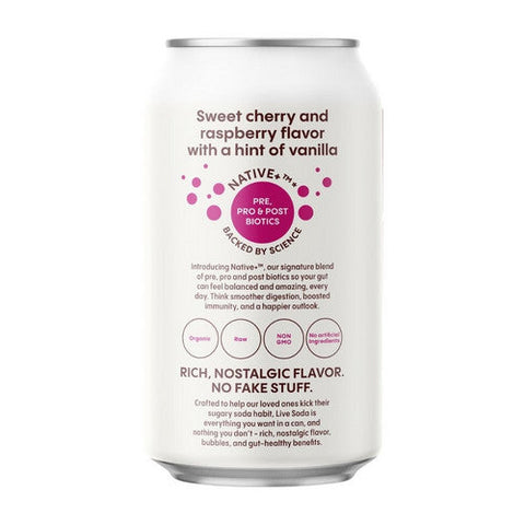 Live Soda, Organic Kombucha Spicy Cherry Berry, 12 Oz (Case Of 6) Live Soda