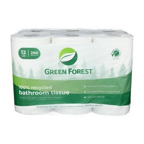 Green Forest, Bath Tissue, 12 Packets (Case Of 4)