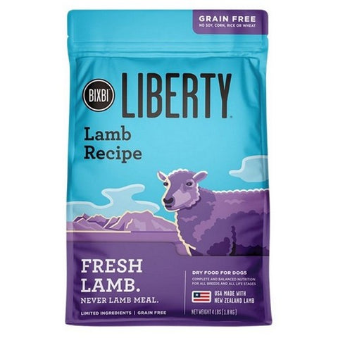Bixbi, Liberty Fresh Grain Free Lamb Recipe Dry Dog Food, 4 Lbs (Case Of 6) Bixbi