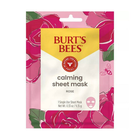 Calming Sheet Mask With Rose 1 Count (Case Of 6) by Burts Bees
