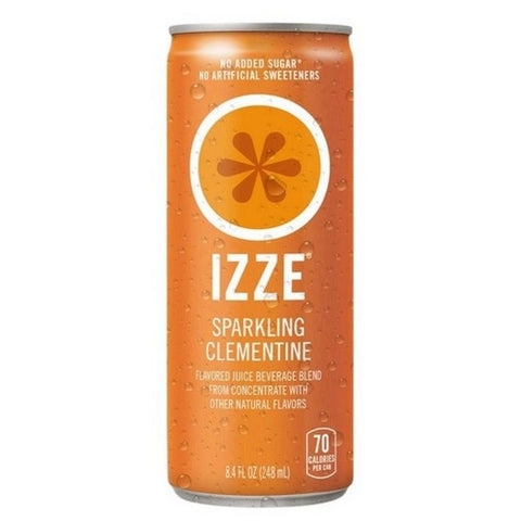 Izze, Sparkling Juice Clementine, 8.4 Oz X 6 Count (Case Of 4) Izze