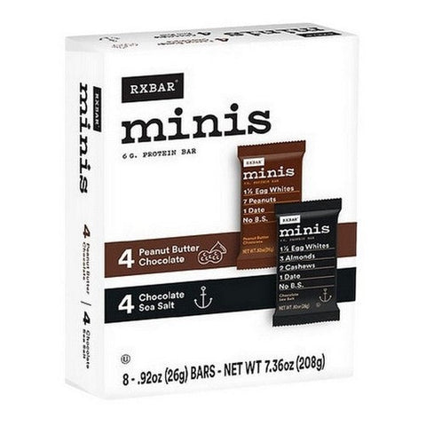 Rxbar, Minis Protein Bar Variety Pack, 7.36 Oz (Case Of 6) Rxbar
