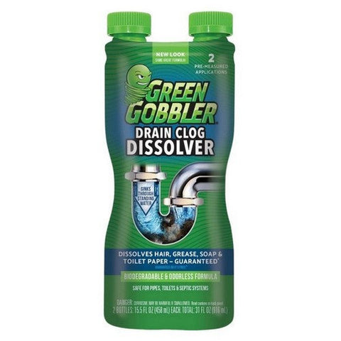 Green Gobbler, Drain Clog Dissolver, 31 Oz (Case Of 6) Green Gobbler
