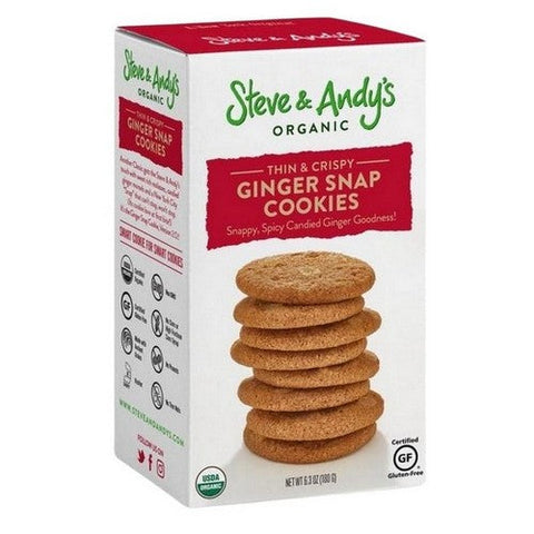 Steve And Andy's, Organic Gingerbread Cookies, 6.3 Oz (Case Of 6) Steve And Andy's