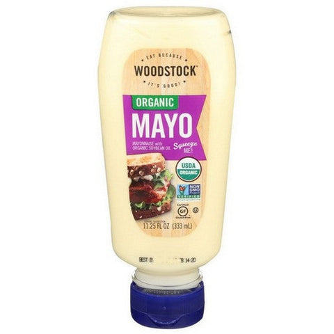 Woodstock, Organic Squeezable Mayonnaise, 11.25 Oz (Case Of 12) Woodstock