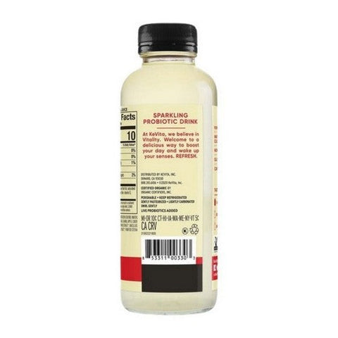 Kevita, Organic Sparkling Probiotic Refresher Drink Lemon Cayenne, 15.2 Oz (Case Of 6) Kevita