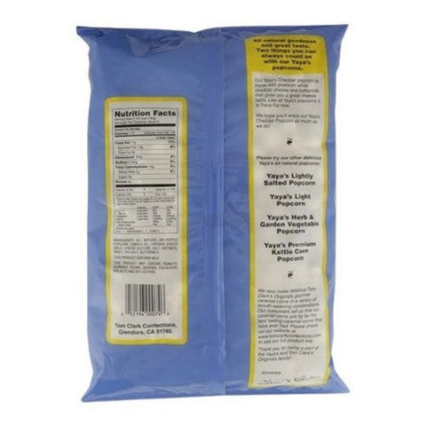 Yaya Organics, Cheddar Cheese Popcorn, 6 Oz (Case Of 12) Yaya Organics