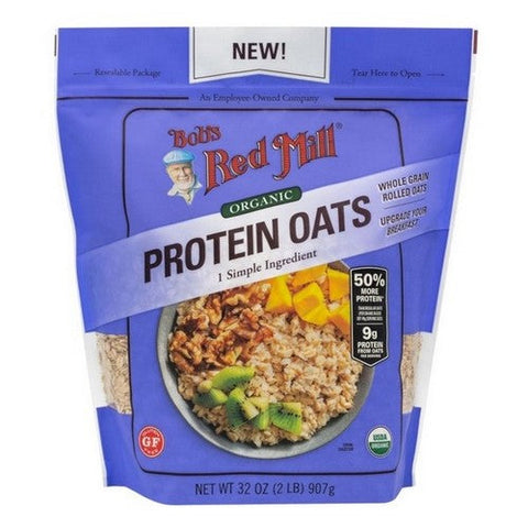 Bobs Red Mill, Protein Oats Gluten Free And Organic, 32 Oz (Case Of 4) Bobs Red Mill