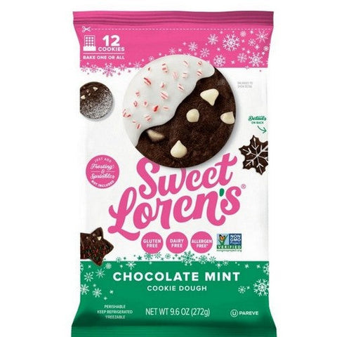 Sweet Loren's, Chocolate Mint Cookie Dough, 9.6 Oz (Case Of 6) Sweet Loren's