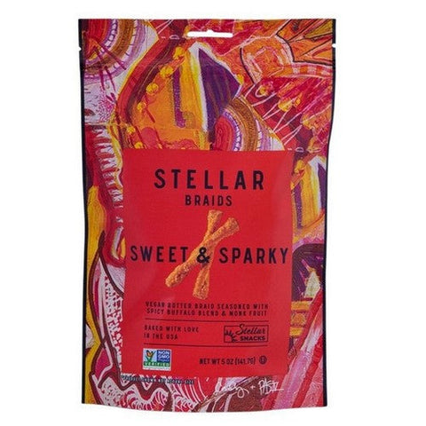 Stellar Snacks, Sweet Spunky Pretzel Braids, 5 Oz (Case Of 6) Stellar Snacks