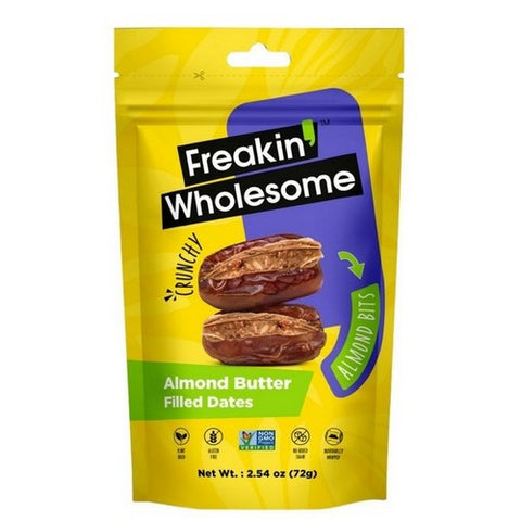 Dates Almond Filled 2.54 Oz (Case Of 6) by Freakin Wholesome