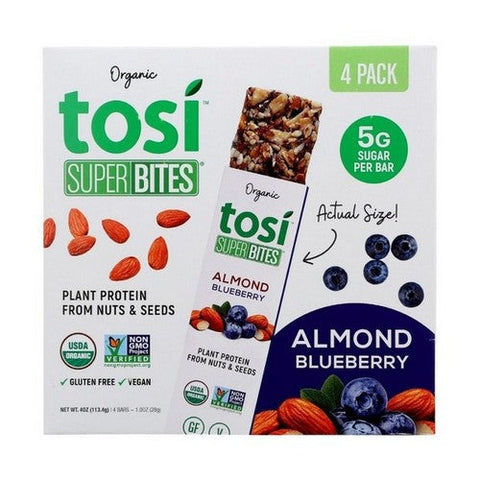 Tosi, Organic SuperBites Almond Blueberry, 4 Oz (Case Of 6) Tosi