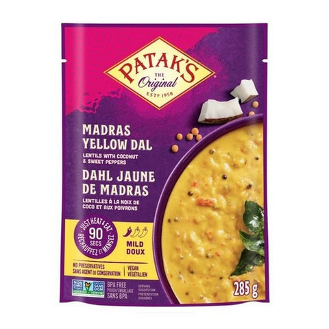 Patak, Lentils Madras Yellow Dal, 10.05 Oz (Case Of 6) Patak