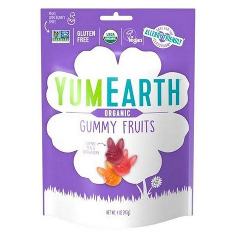 YumEarth, Gummy Fruits Organic Assorted, 4 Oz (Case Of 6) YumEarth