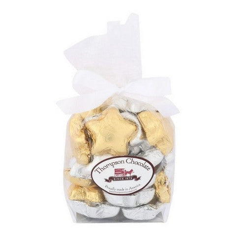 Thompson Chocolate, Dark Chocolate Christmas Stars, 8 Oz (Case Of 6) Thompson Chocolate