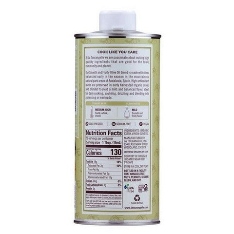 La Tourangelle, Organic Extra Virgin Olive Oil, 25.4 Oz (Case Of 6) La Tourangelle