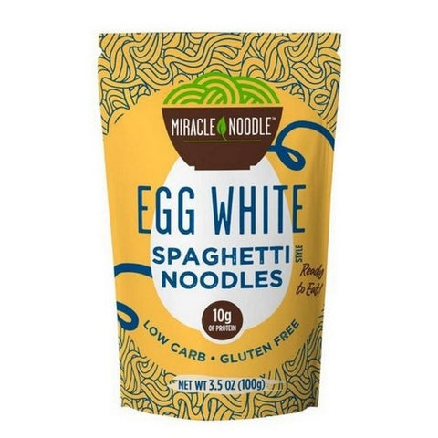 Miracle Noodle, Egg White Noodles Spaghetti, 3.5 Oz (Case Of 6) Miracle Noodle